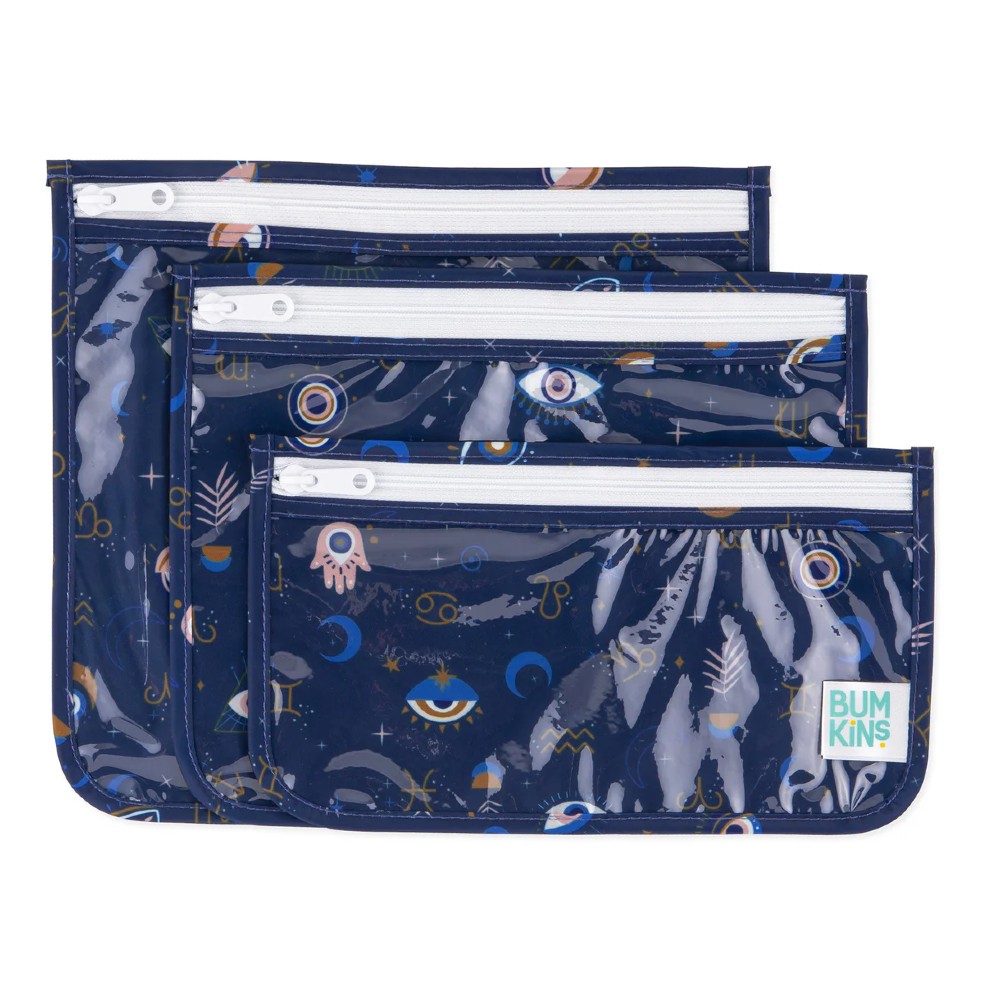 Bumkins Clear Travel Bag 3pk