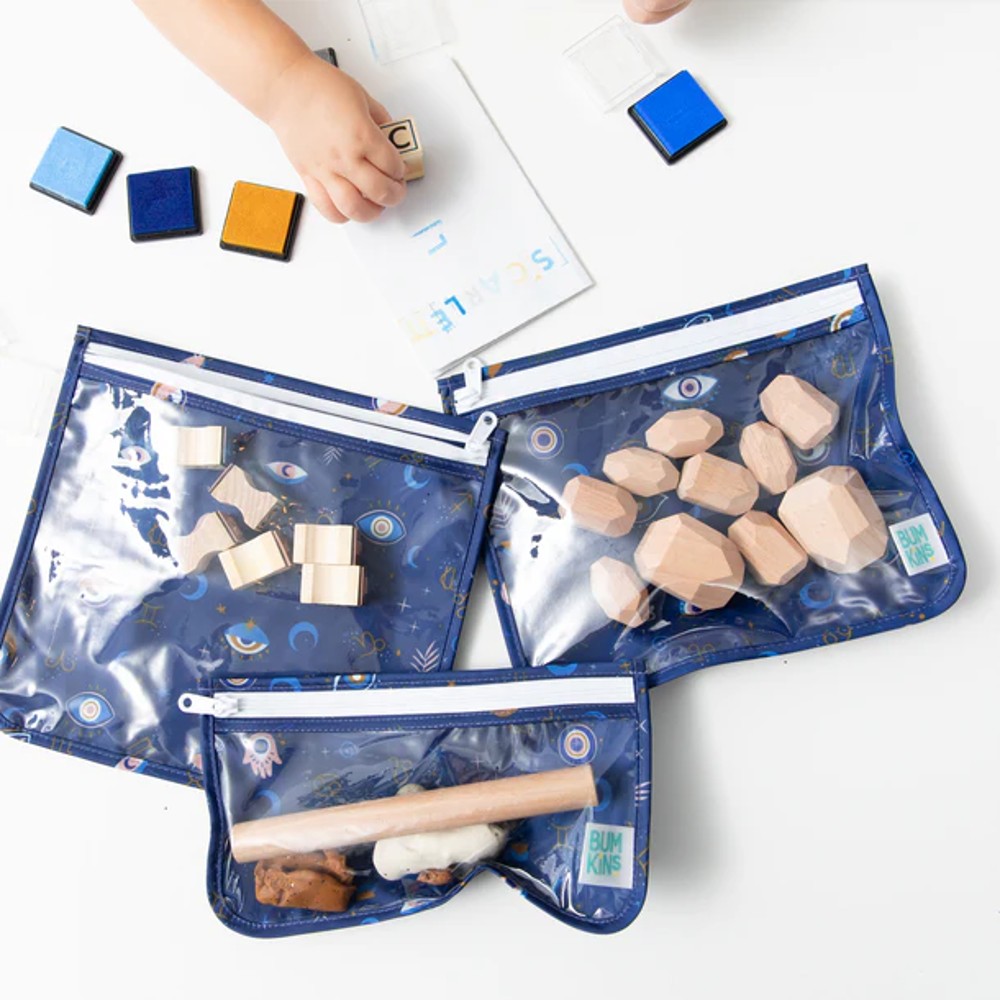 Bumkins Clear Travel Bag 3pk