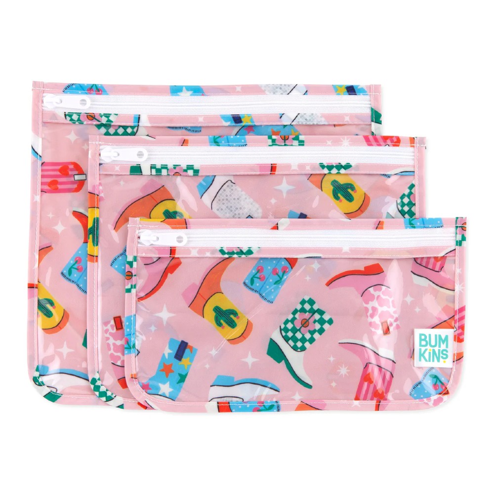 Bumkins Clear Travel Bag 3pk