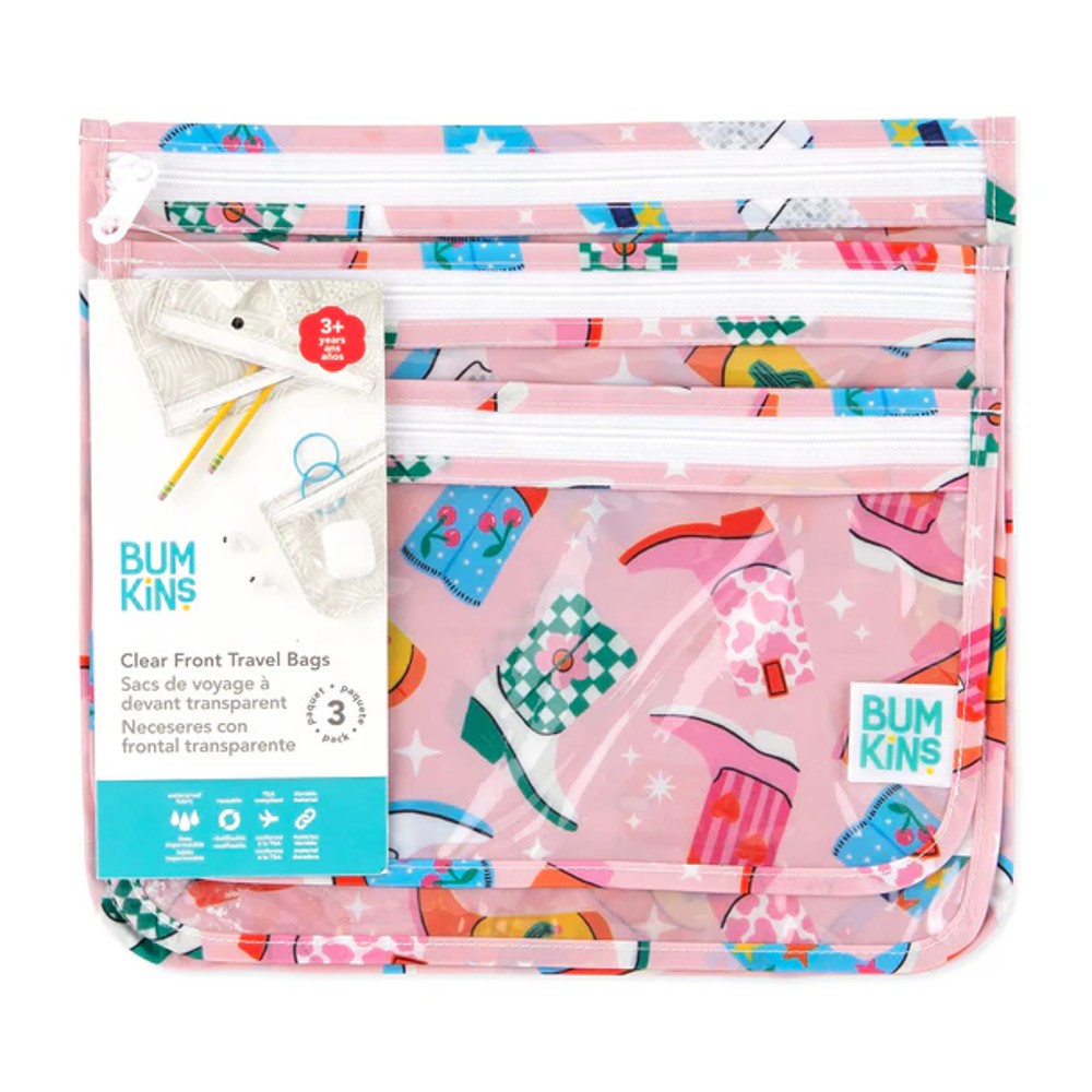 Bumkins Clear Travel Bag 3pk