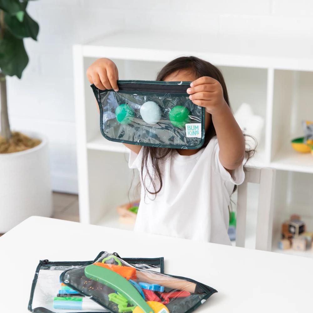 Bumkins Clear Travel Bag 3pk