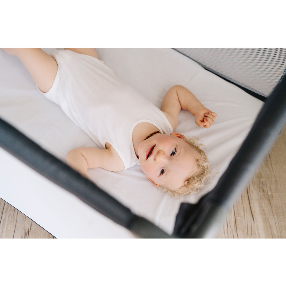 Quest Portacot with Bassinet - Grey