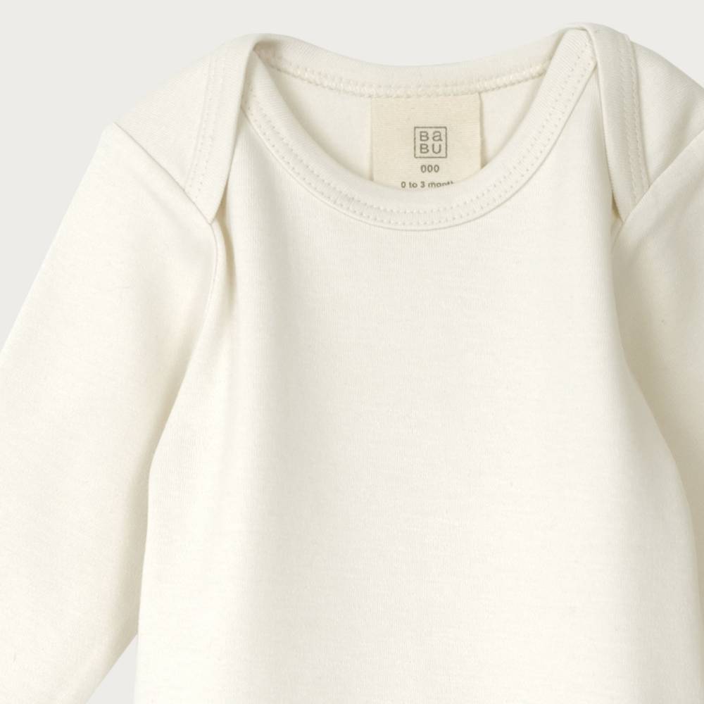 Babu Organic Cotton Long Sleeve Bodysuit