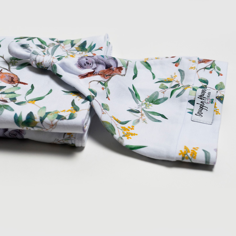 Snuggle Hunny Baby Jersey Wrap & Beanie Set