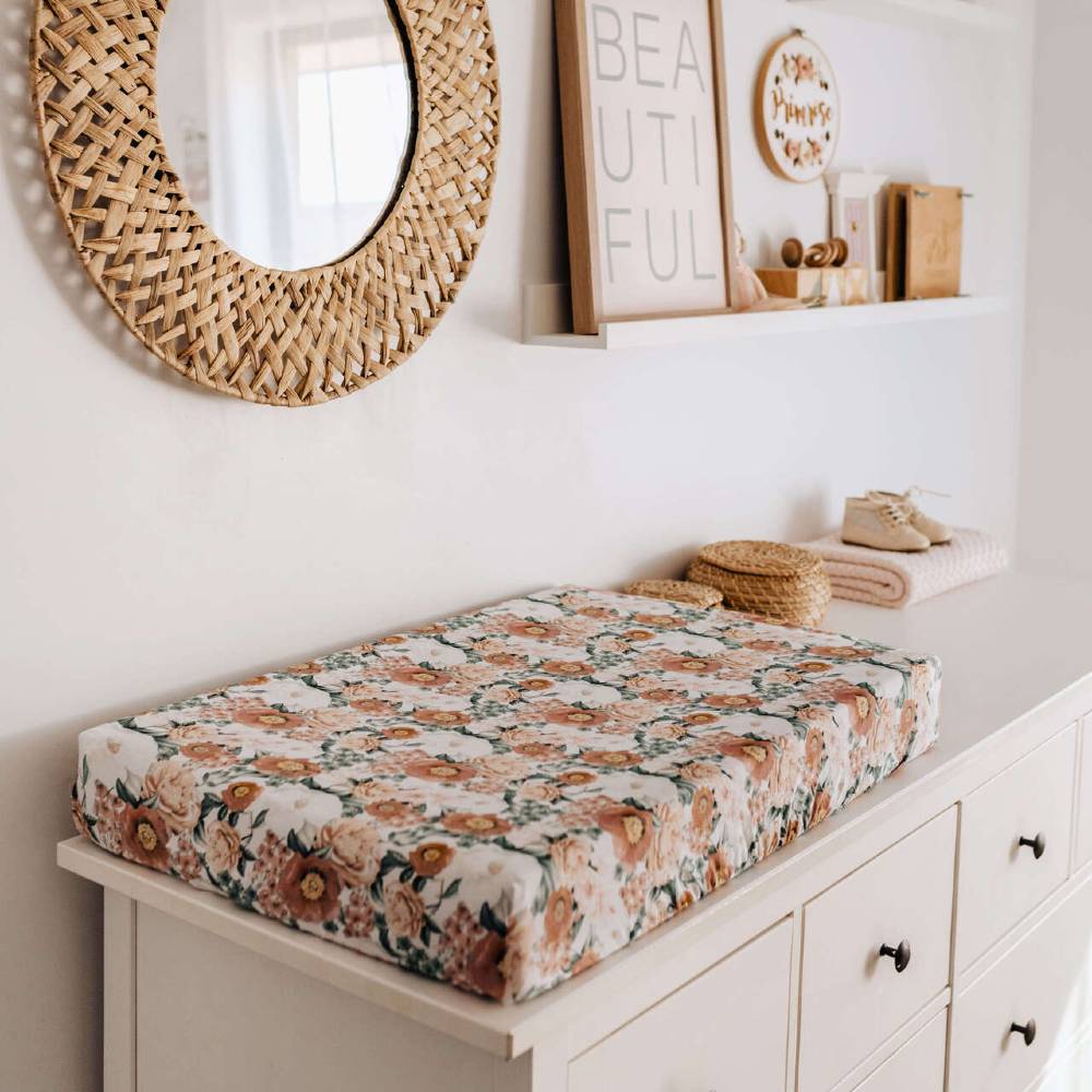 Snuggle Hunny Kids Fitted Bassinet Sheet / Change Pad Cover - 80 x 48cm