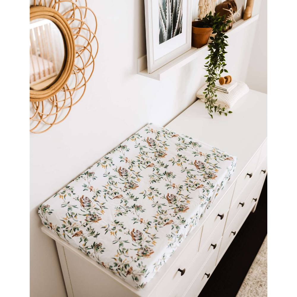 Snuggle Hunny Kids Fitted Bassinet Sheet / Change Pad Cover - 80 x 48cm