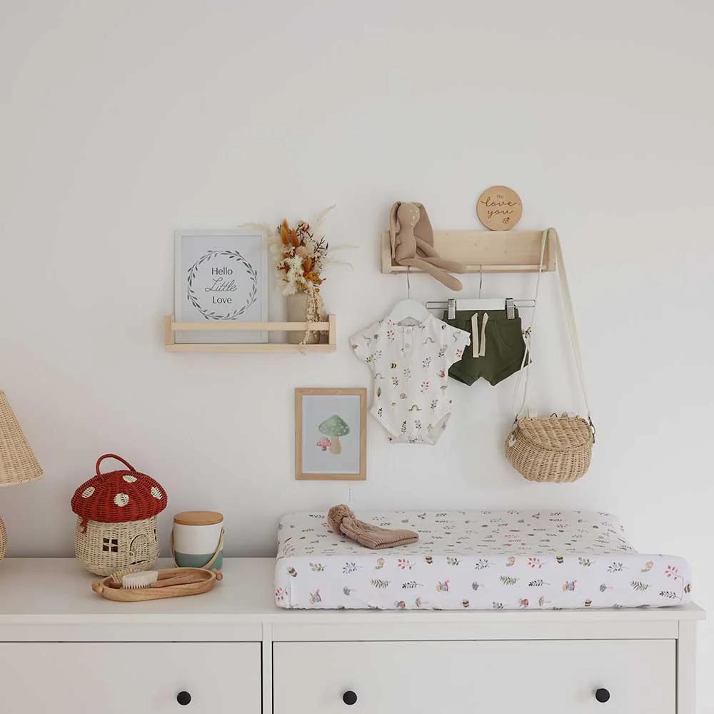 Snuggle Hunny Kids Fitted Bassinet Sheet / Change Pad Cover - 80 x 48cm