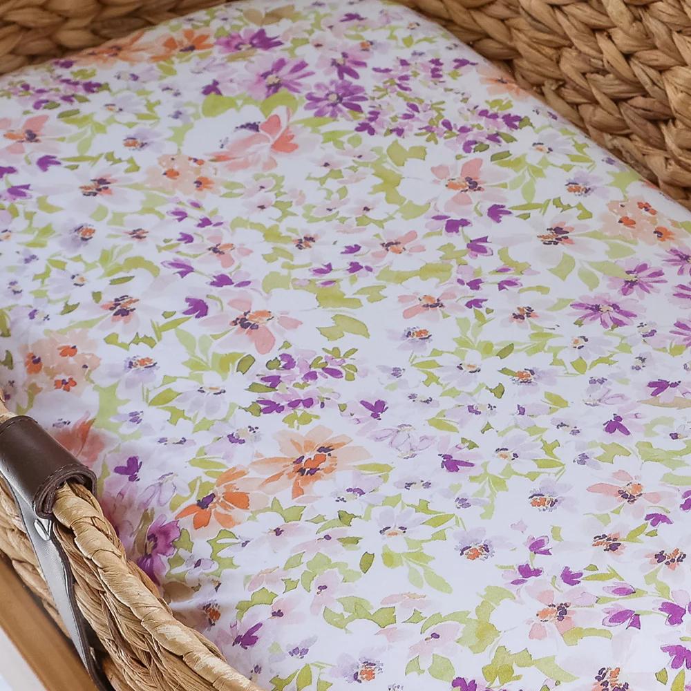 Snuggle Hunny Kids Fitted Bassinet Sheet / Change Pad Cover - 80 x 48cm