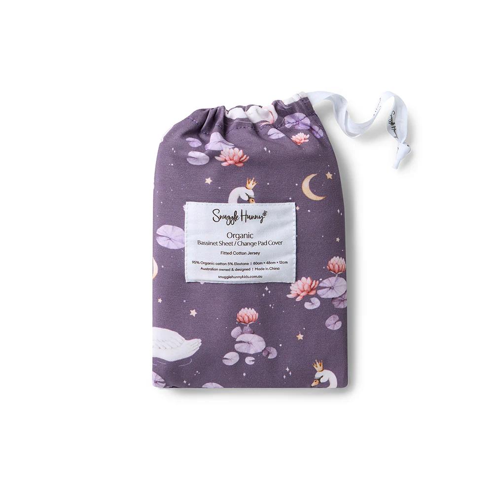Snuggle Hunny Kids Fitted Bassinet Sheet / Change Pad Cover - 80 x 48cm