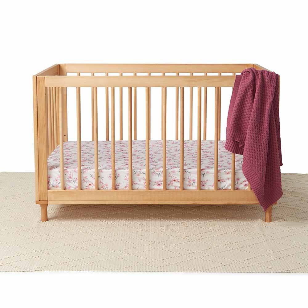 Snuggle Hunny Kids Fitted Cot Sheet - 133 x 77cm