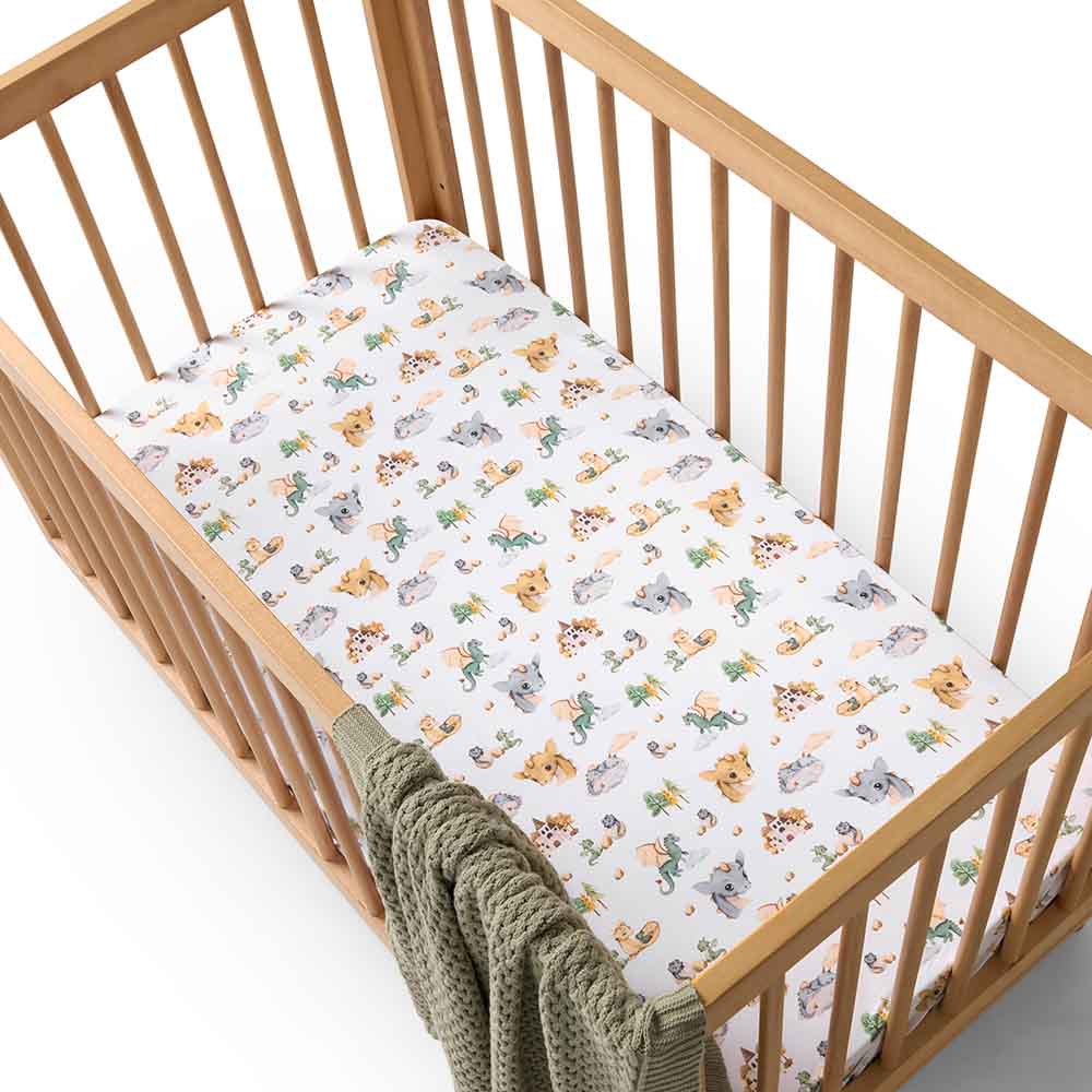 Snuggle Hunny Kids Fitted Cot Sheet - 133 x 77cm