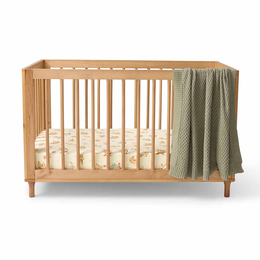 Snuggle Hunny Kids Fitted Cot Sheet - 133 x 77cm