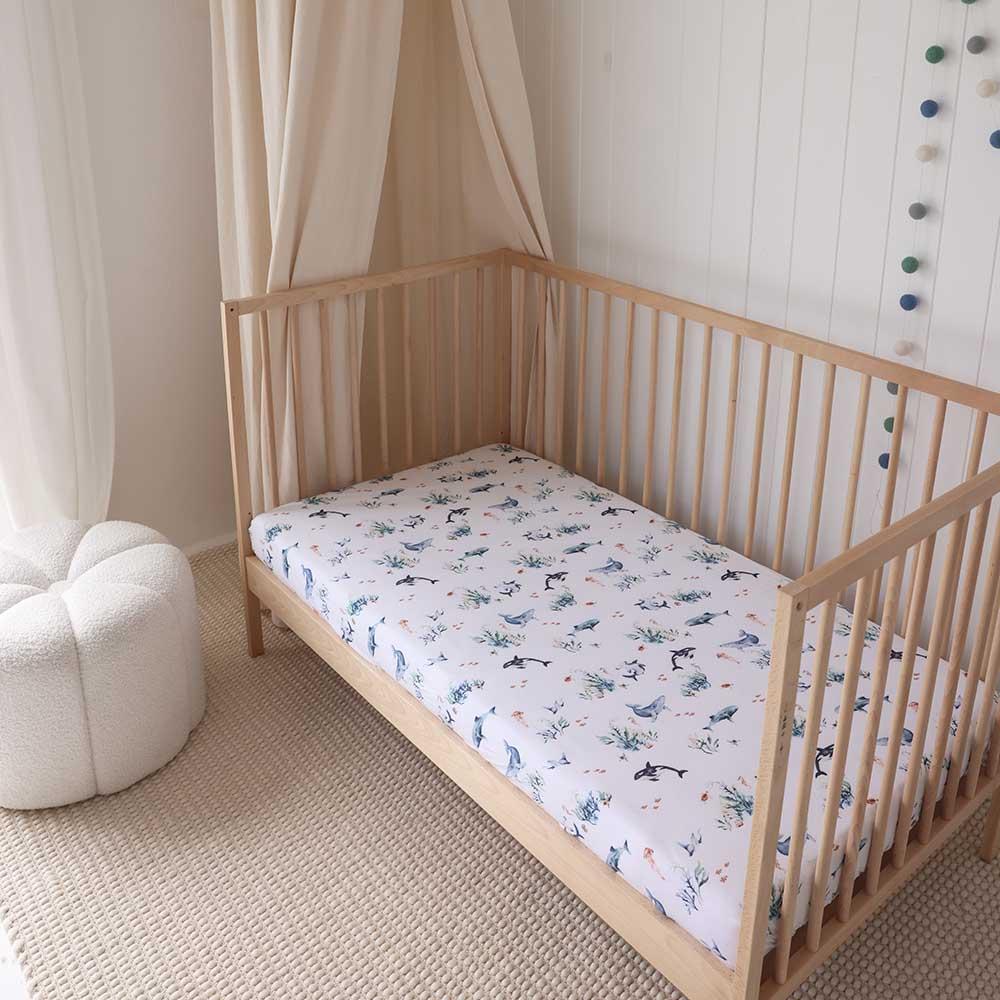 Snuggle Hunny Kids Fitted Cot Sheet - 133 x 77cm
