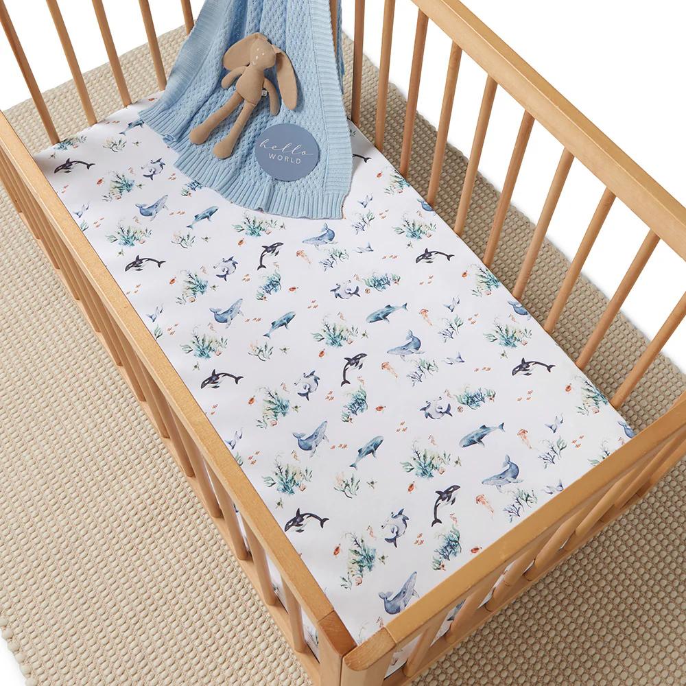 Snuggle Hunny Kids Fitted Cot Sheet - 133 x 77cm