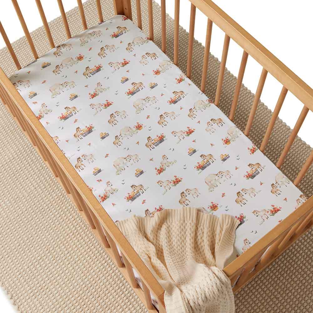 Snuggle Hunny Kids Fitted Cot Sheet - 133 x 77cm