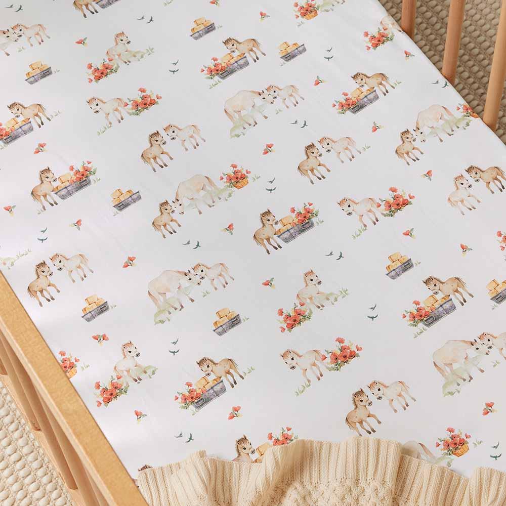Snuggle Hunny Kids Fitted Cot Sheet - 133 x 77cm