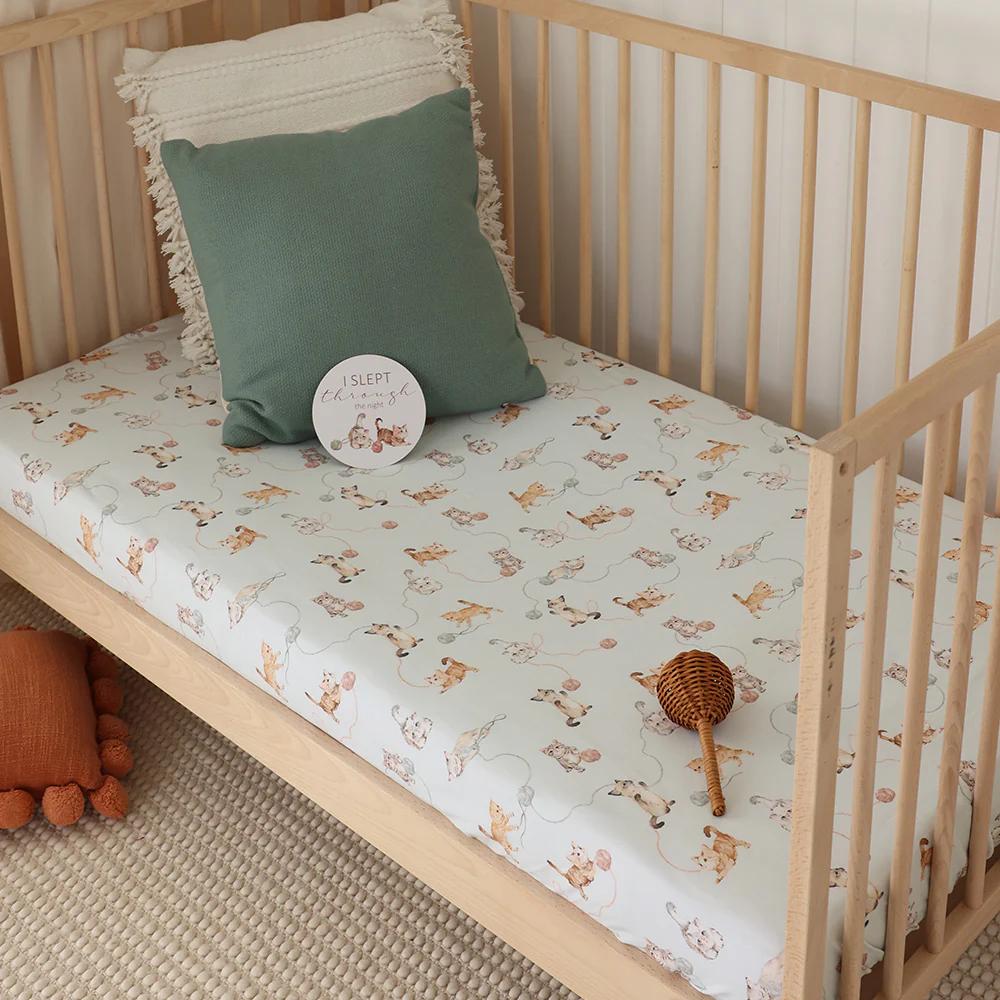 Snuggle Hunny Kids Fitted Cot Sheet - 133 x 77cm