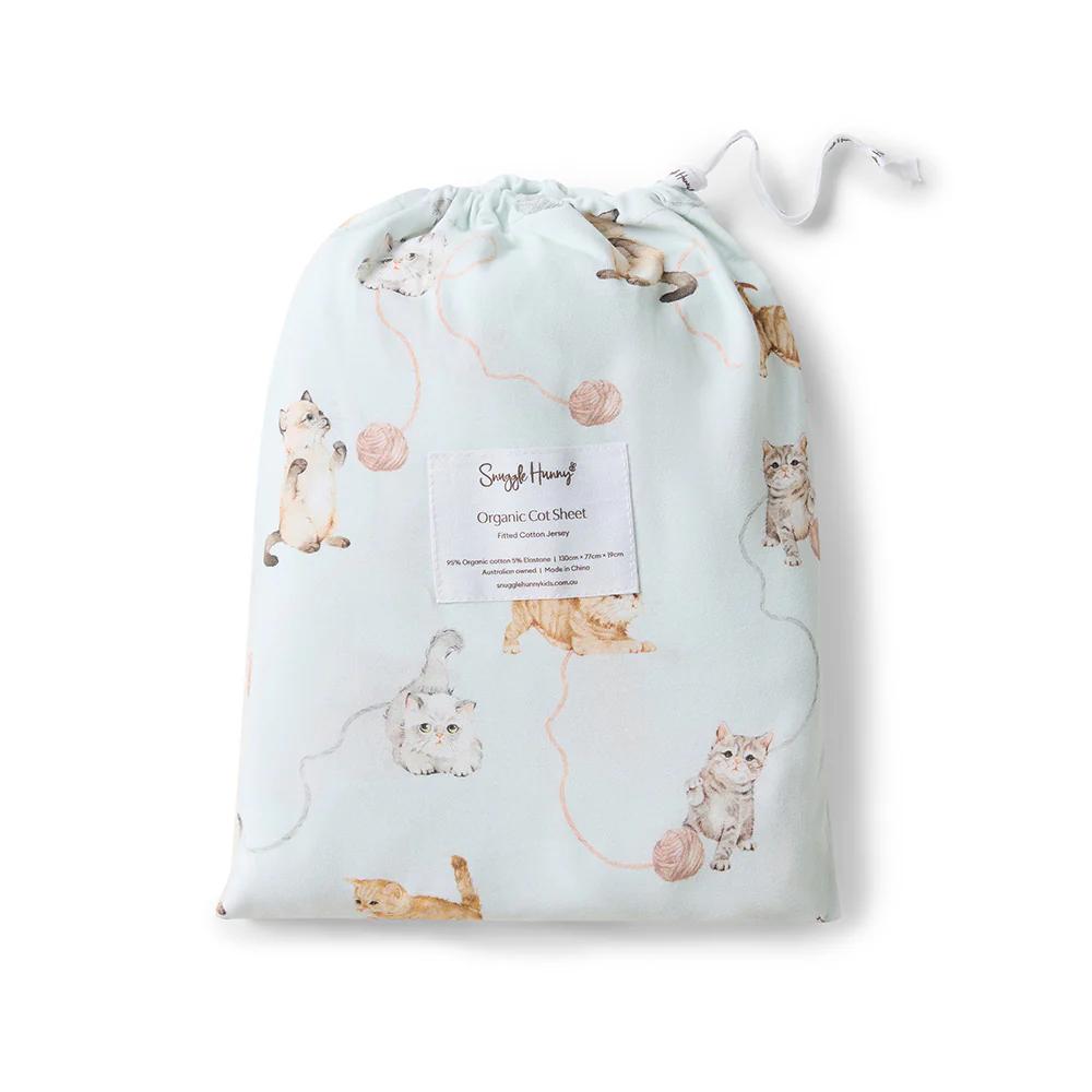 Snuggle Hunny Kids Fitted Cot Sheet - 133 x 77cm