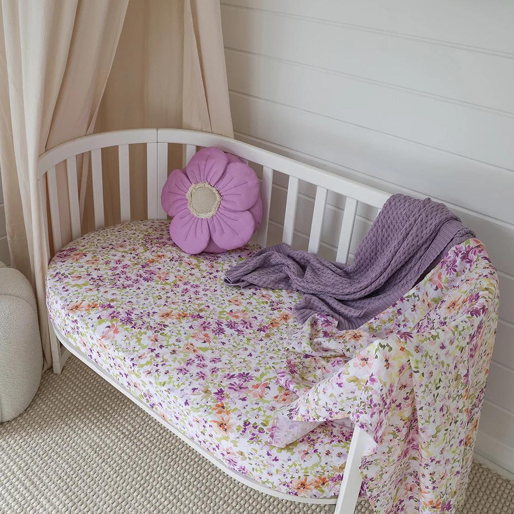 Snuggle Hunny Kids Fitted Cot Sheet - 133 x 77cm