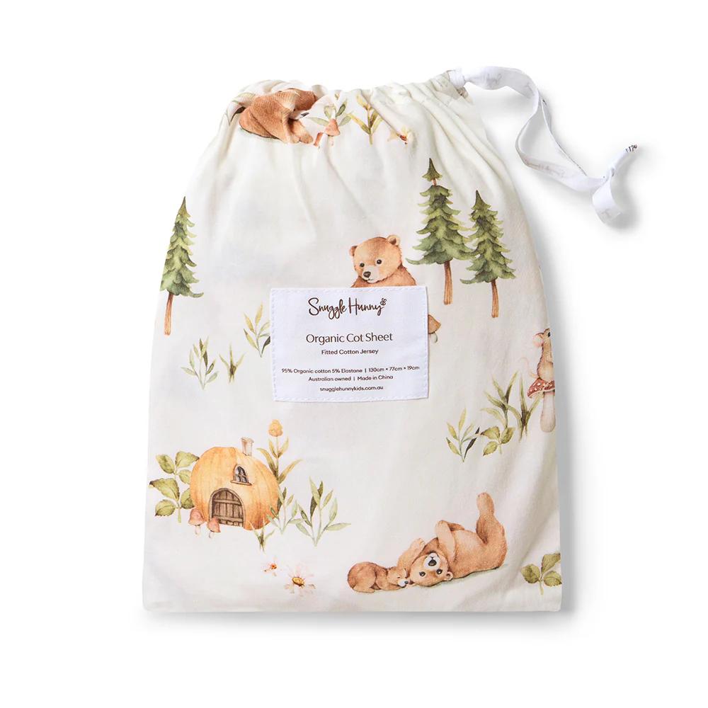 Snuggle Hunny Kids Fitted Cot Sheet - 133 x 77cm
