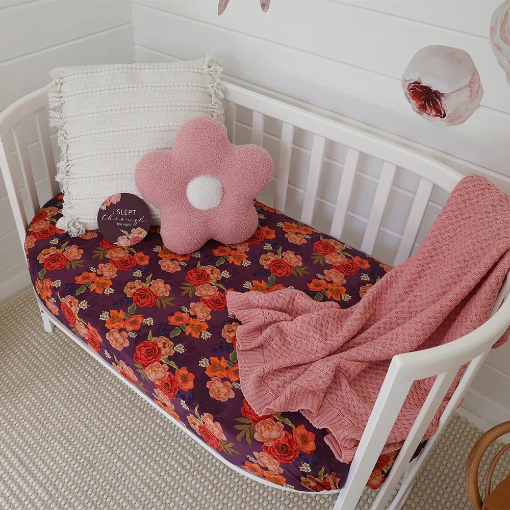 Snuggle Hunny Kids Fitted Cot Sheet - 133 x 77cm