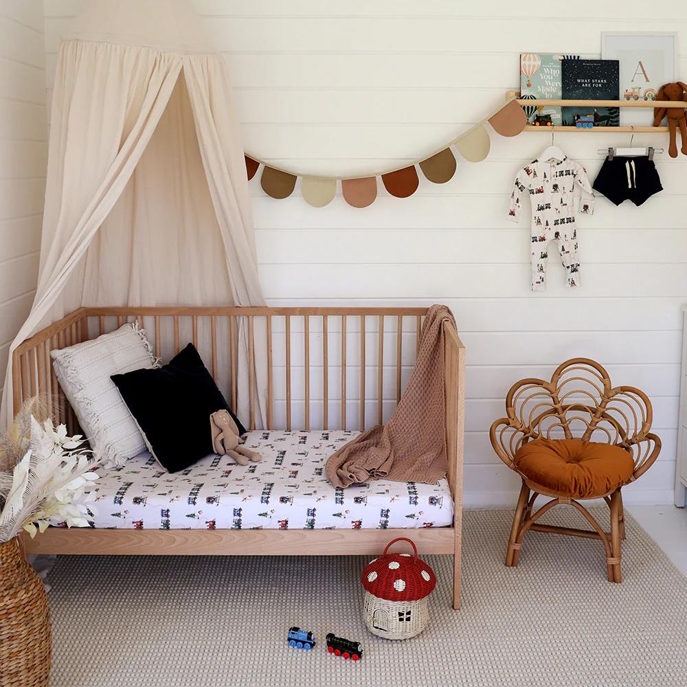 Snuggle Hunny Kids Fitted Cot Sheet - 133 x 77cm