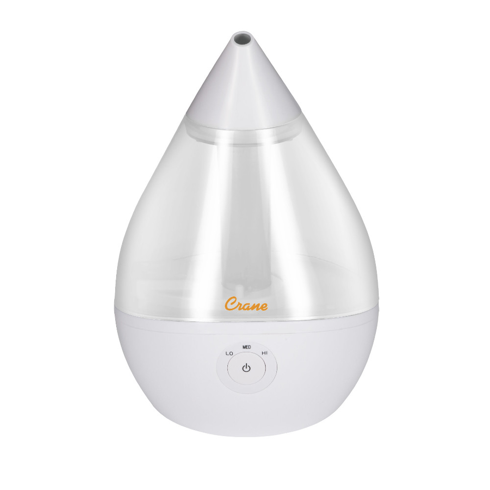 Crane Droplet Cool Mist Humidifier, Filter Free 1.9L with Vapour Pad