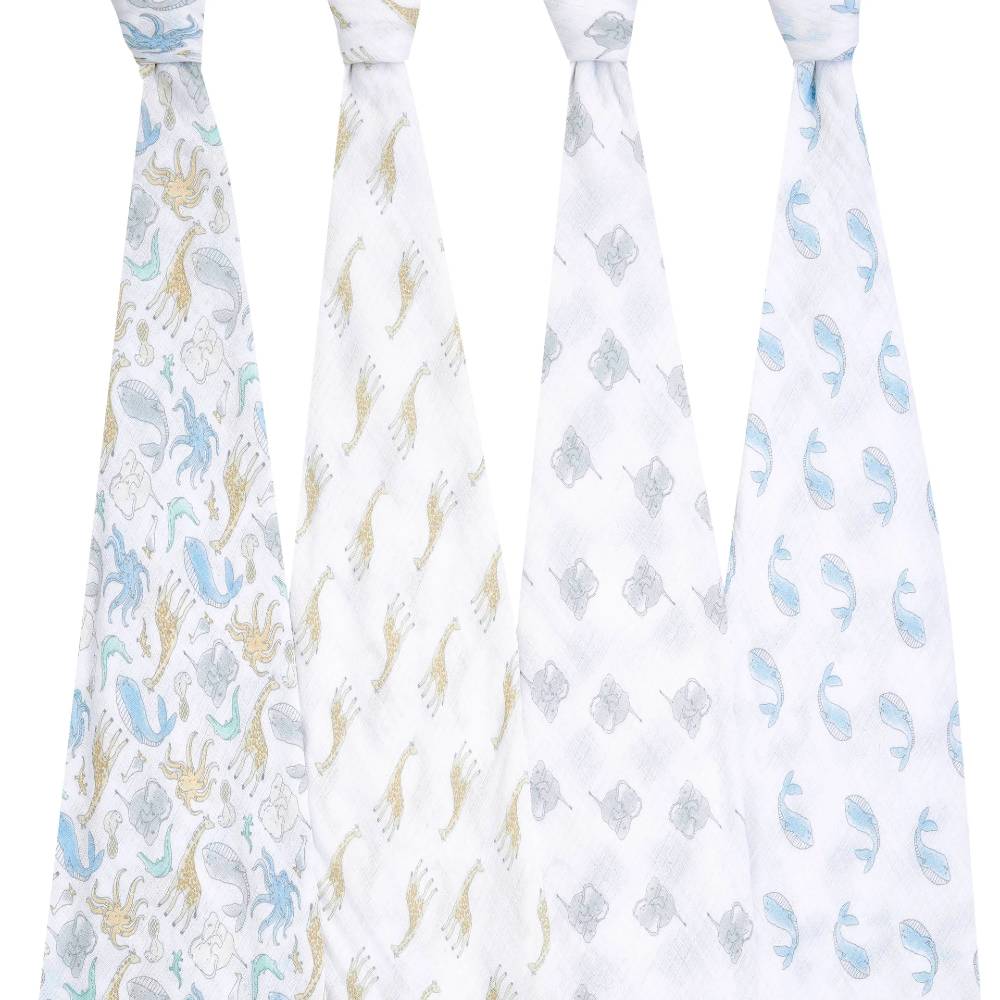 Aden + Anais Essentials Muslin Swaddles 4pk