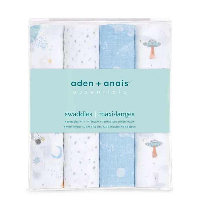 Aden + Anais Essentials Muslin Swaddles 4pk