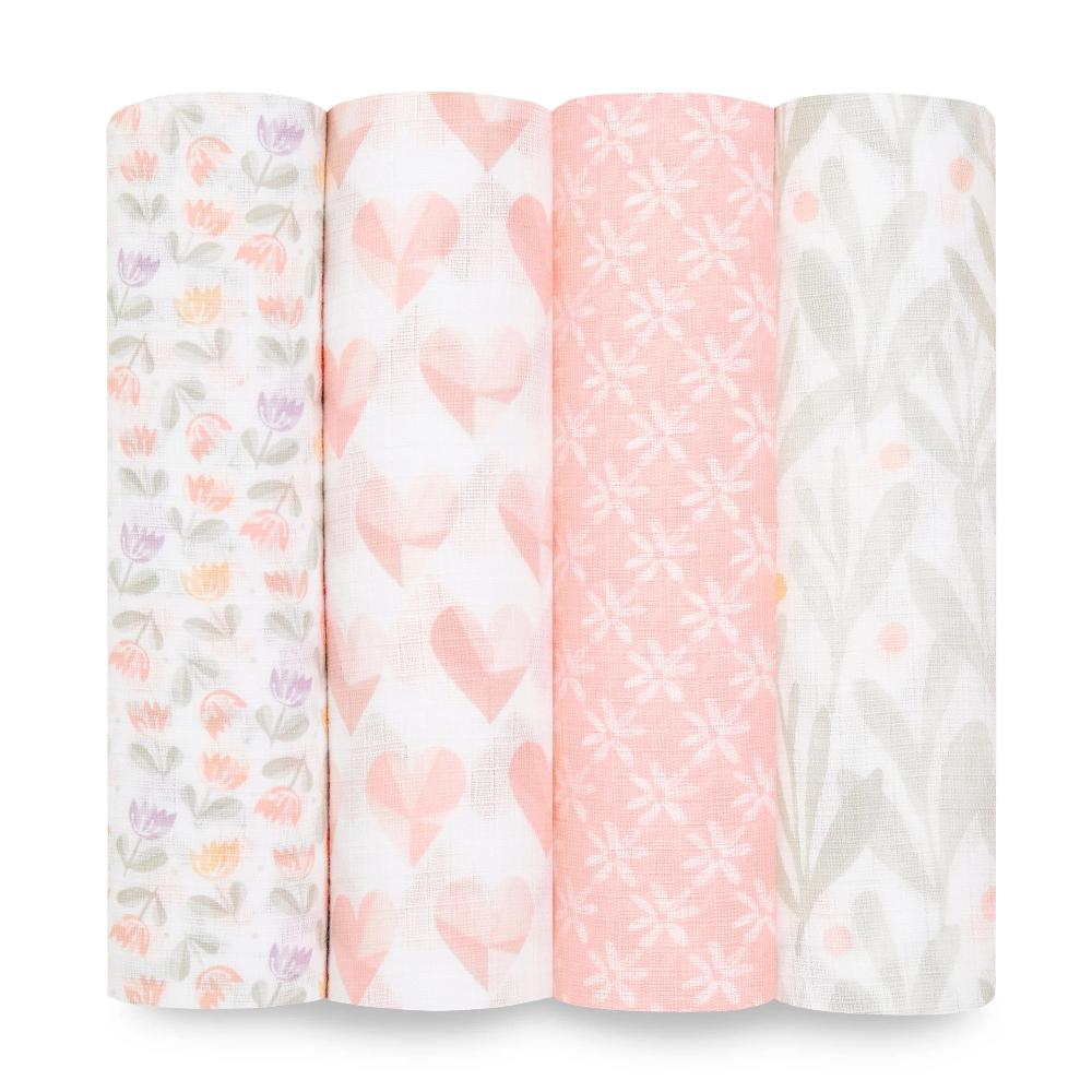 Aden + Anais Essentials Muslin Swaddles 4pk