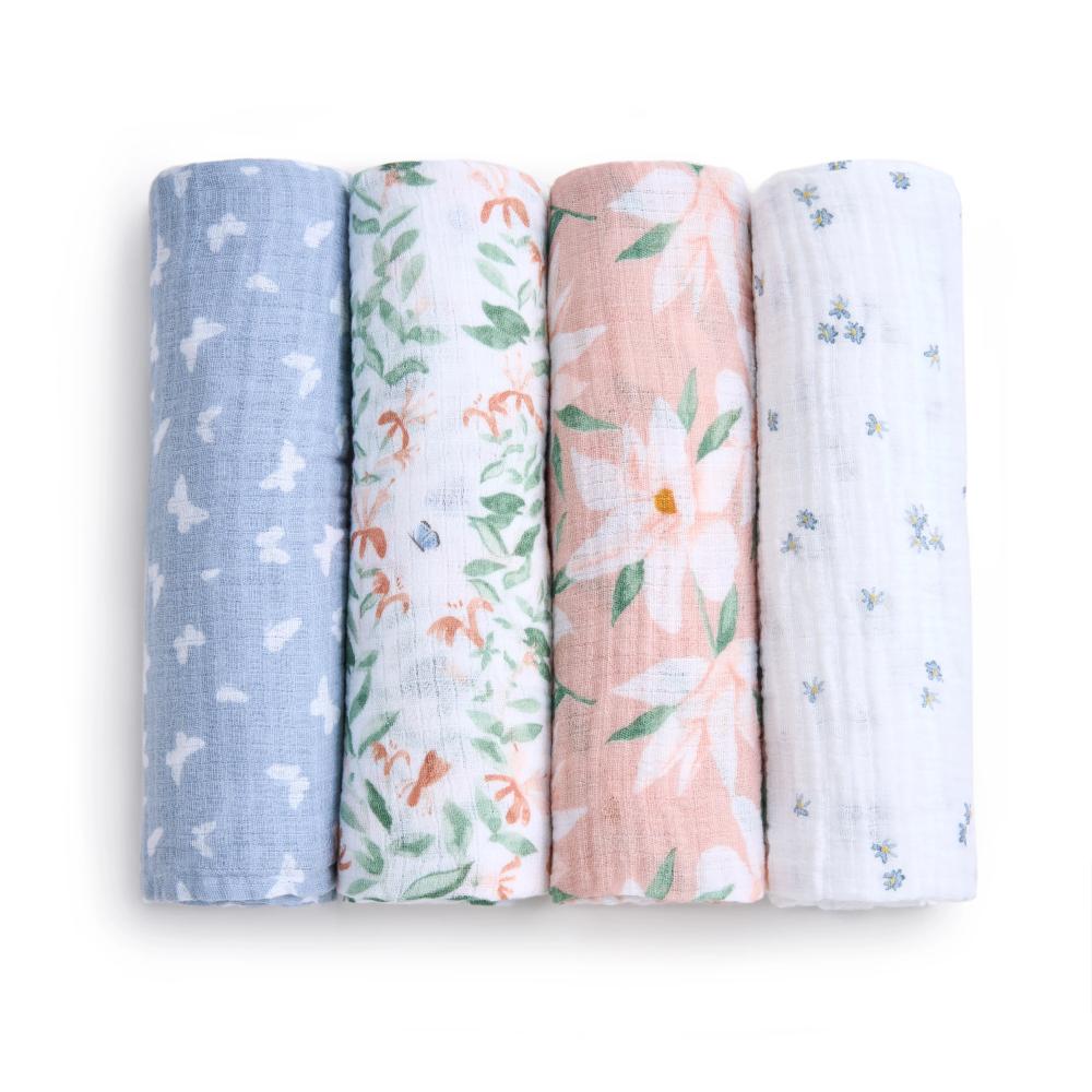 Aden + Anais Essentials Muslin Swaddles 4pk