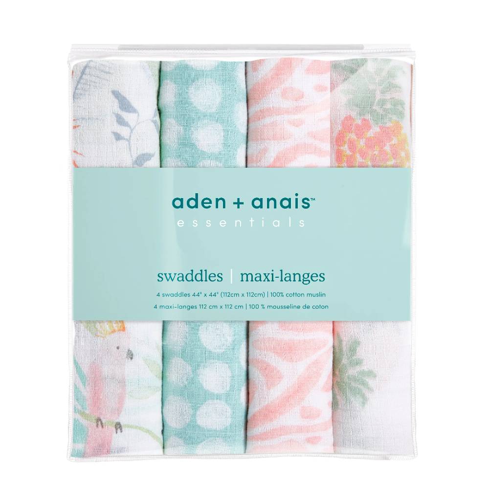 Aden + Anais Essentials Muslin Swaddles 4pk