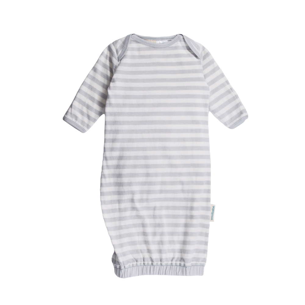 Woolbabe Merino/Organic Cotton Gown - Prem