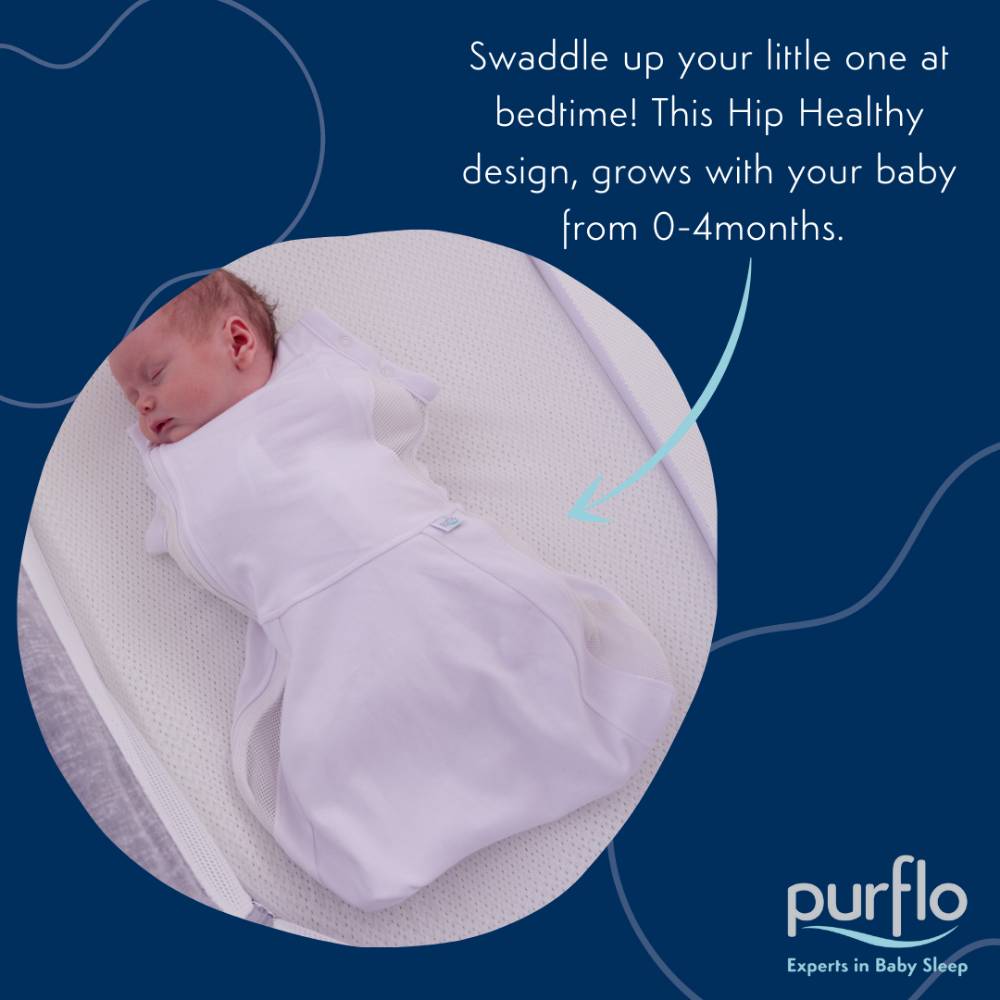 Purflo 2.5 tog Swaddle to Sleep Bag - All Seasons