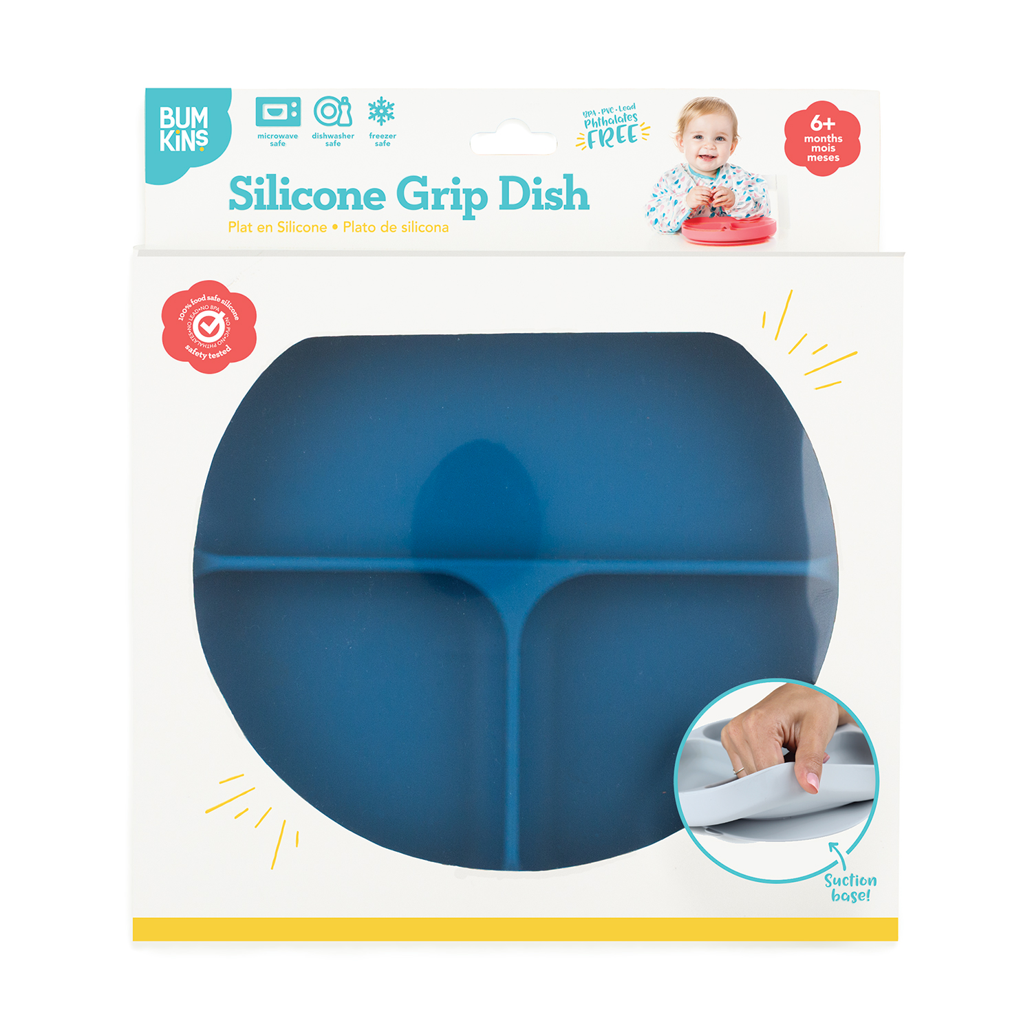 Bumkins Silicone Grip Dish - Clearance
