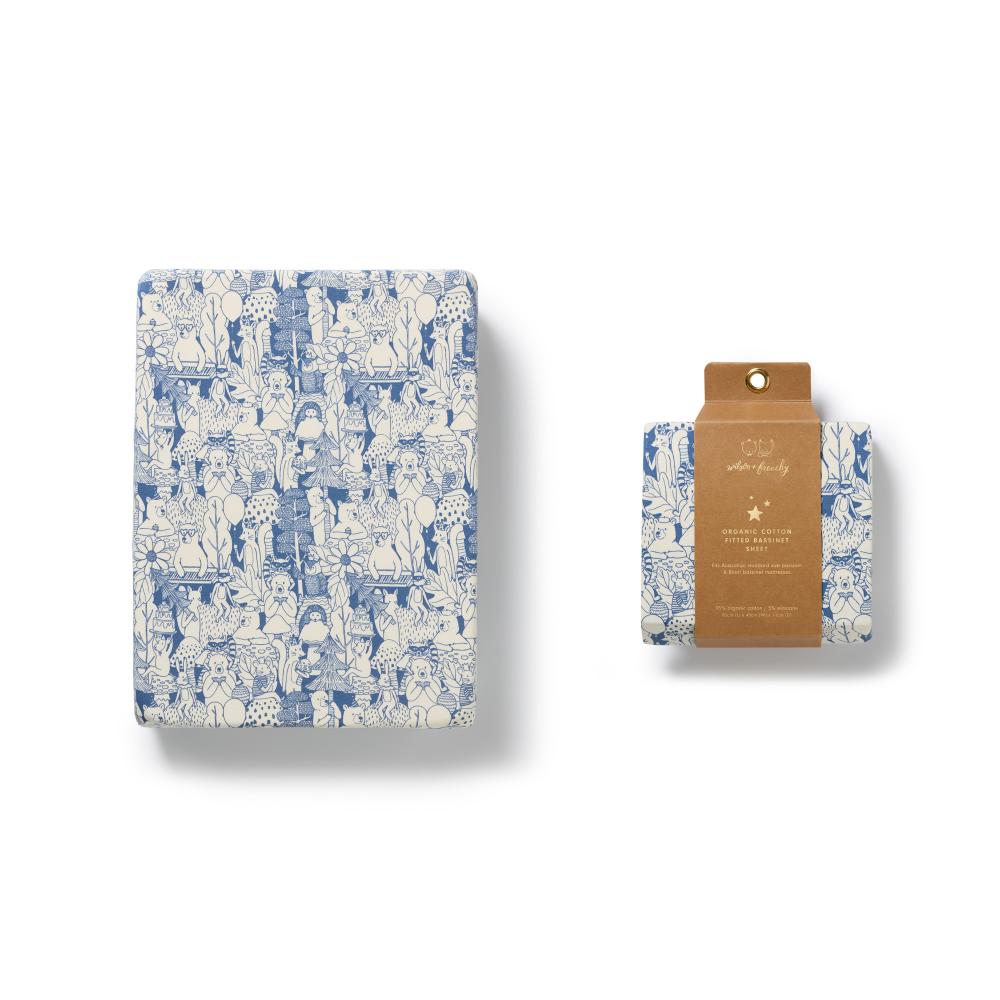 Wilson & Frenchy Organic Bassinet Fitted Sheet - 80 x 40cm