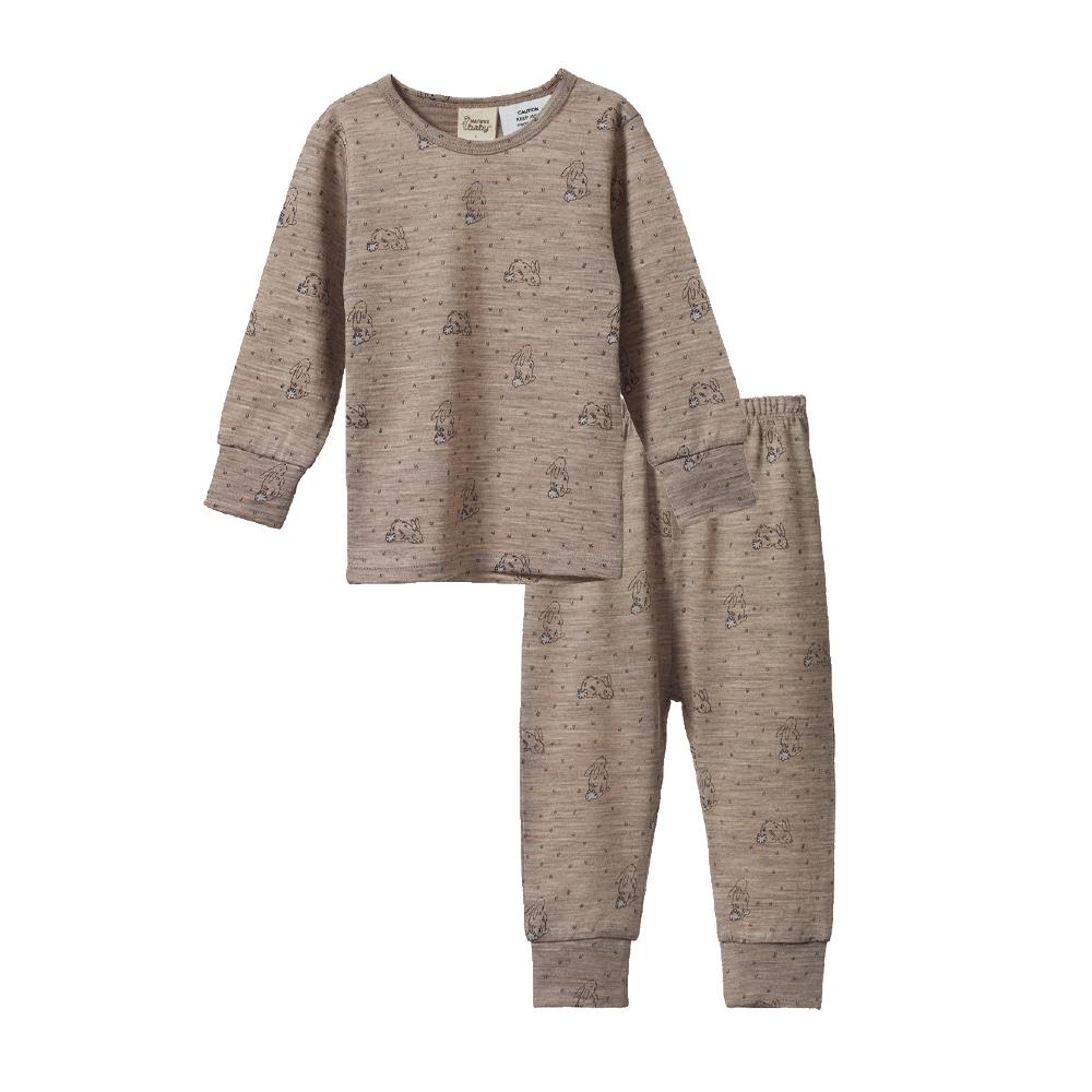 Nature Baby Merino Long Sleeve Pyjama Set