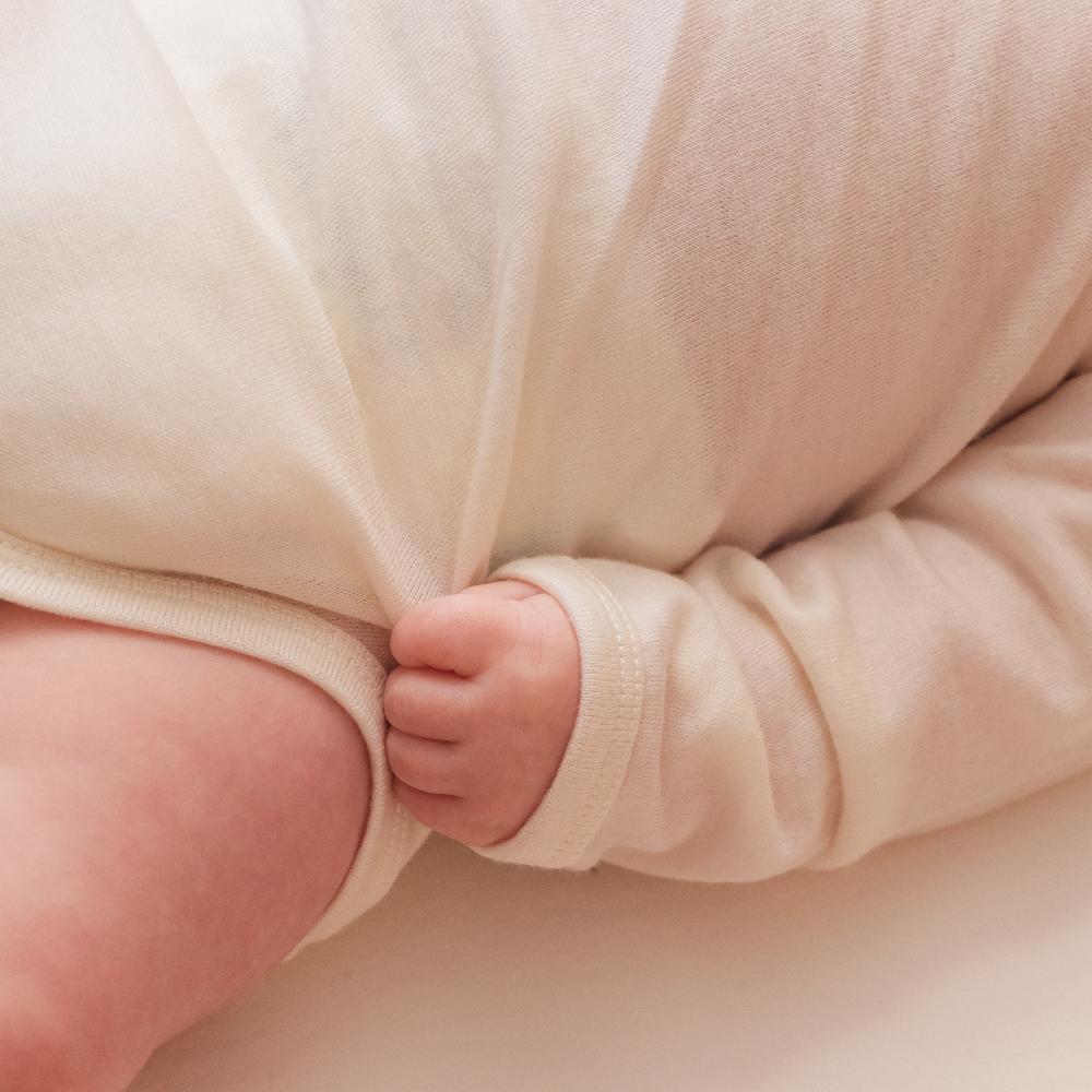 The Sleep Store Jersey New Zealand Merino Wool Long Sleeve Bodysuit - Newborn - 2 years