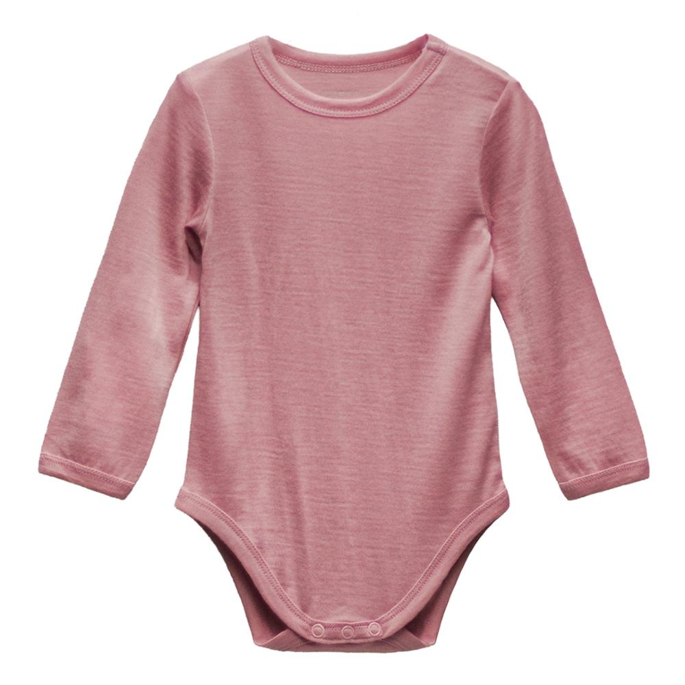 The Sleep Store Jersey New Zealand Merino Wool Long Sleeve Bodysuit - Newborn - 2 years