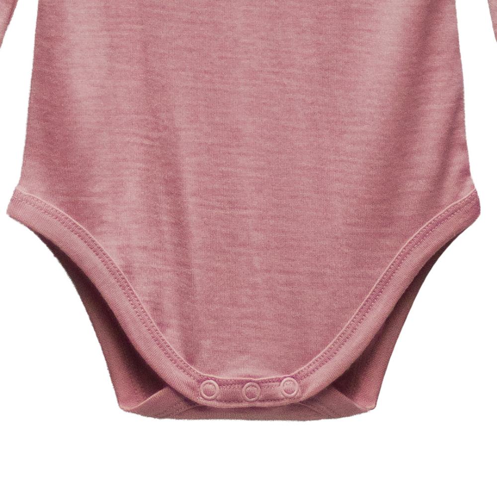 The Sleep Store Jersey New Zealand Merino Wool Long Sleeve Bodysuit - Newborn - 2 years