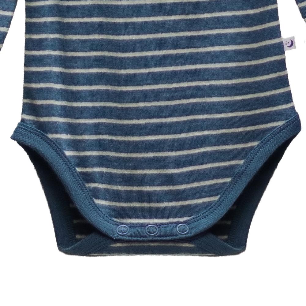The Sleep Store Jersey New Zealand Merino Wool Long Sleeve Bodysuit - Newborn - 2 years