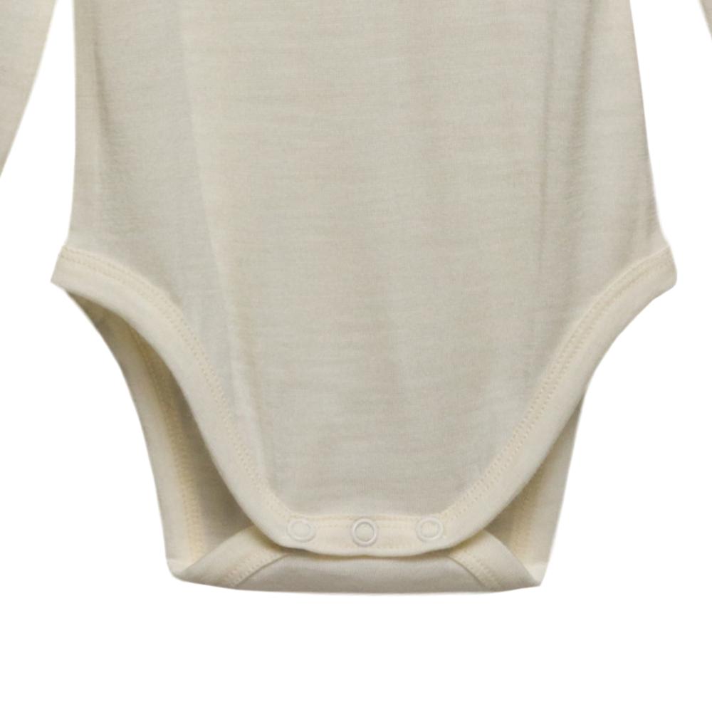 The Sleep Store Jersey New Zealand Merino Wool Long Sleeve Bodysuit - Newborn - 2 years