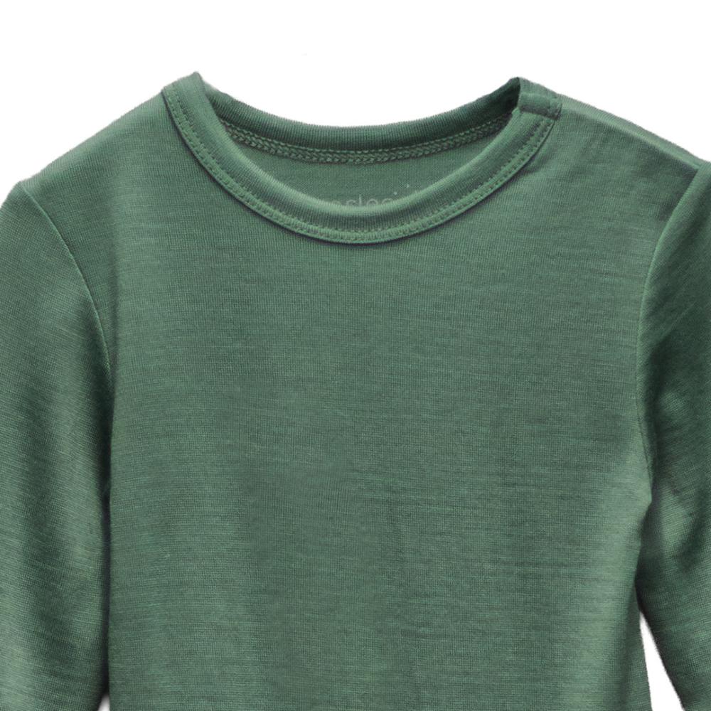 The Sleep Store Jersey New Zealand Merino Wool Long Sleeve Bodysuit - Newborn - 2 years