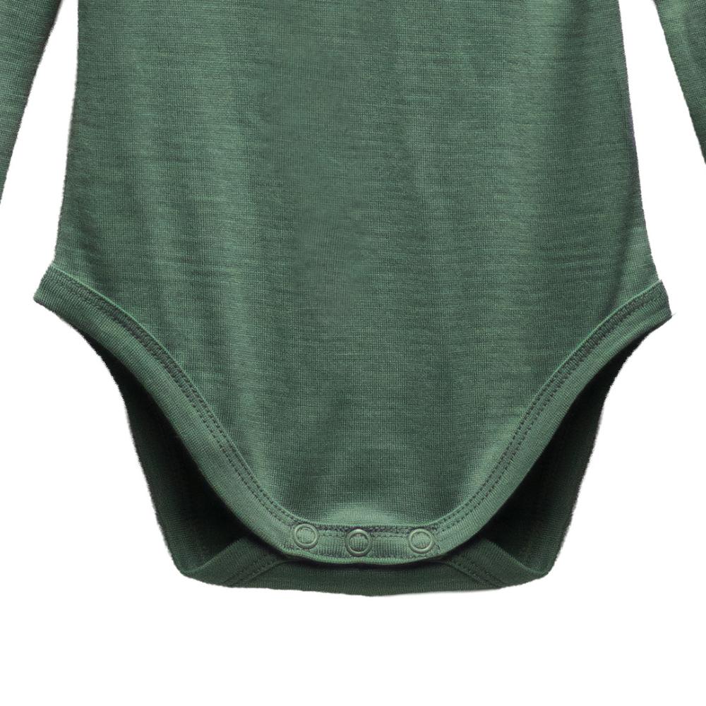 The Sleep Store Jersey New Zealand Merino Wool Long Sleeve Bodysuit - Newborn - 2 years