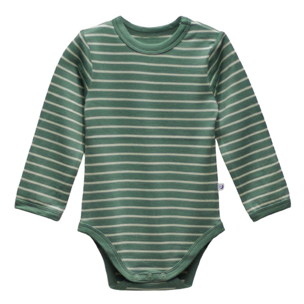 The Sleep Store Jersey New Zealand Merino Wool Long Sleeve Bodysuit - Newborn - 2 years