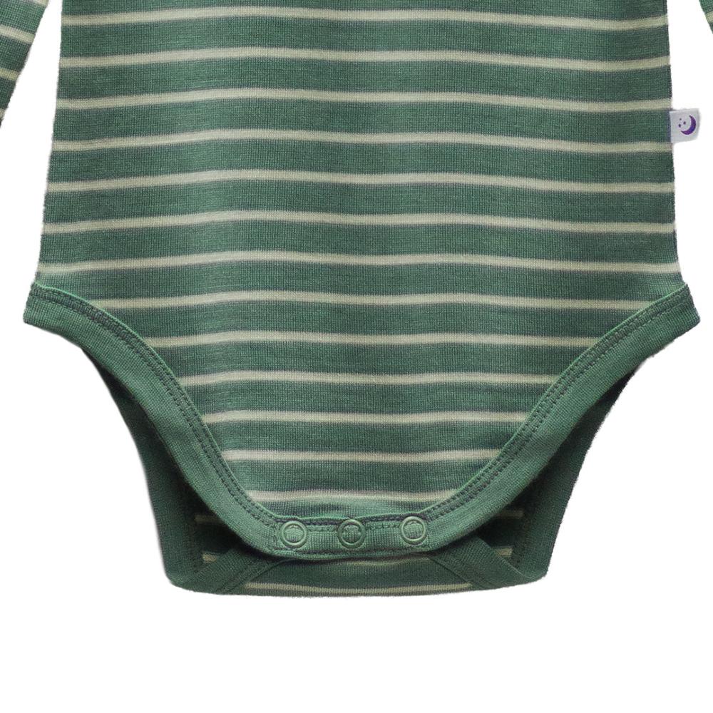 The Sleep Store Jersey New Zealand Merino Wool Long Sleeve Bodysuit - Newborn - 2 years