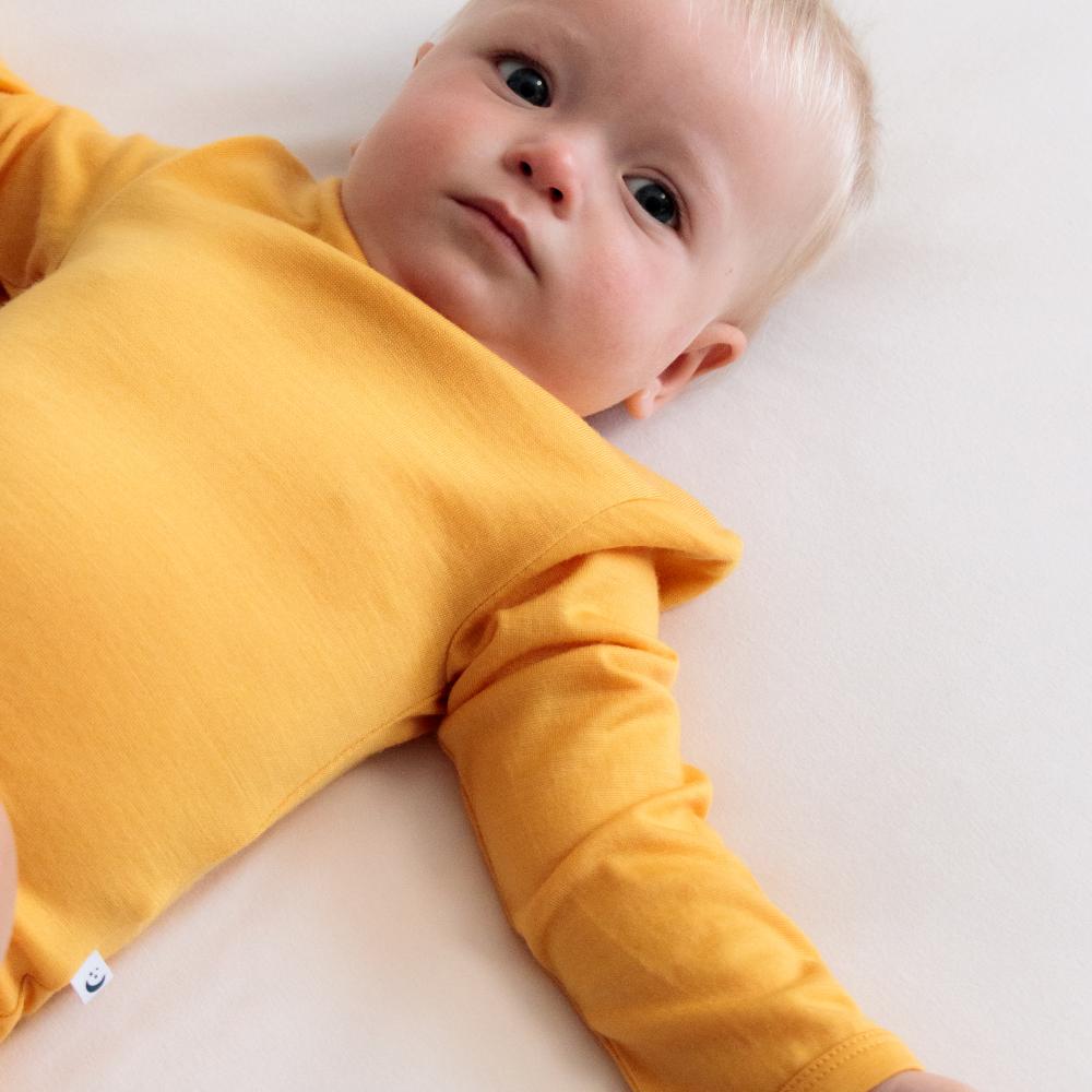 The Sleep Store Jersey New Zealand Merino Wool Long Sleeve Bodysuit - Newborn - 2 years