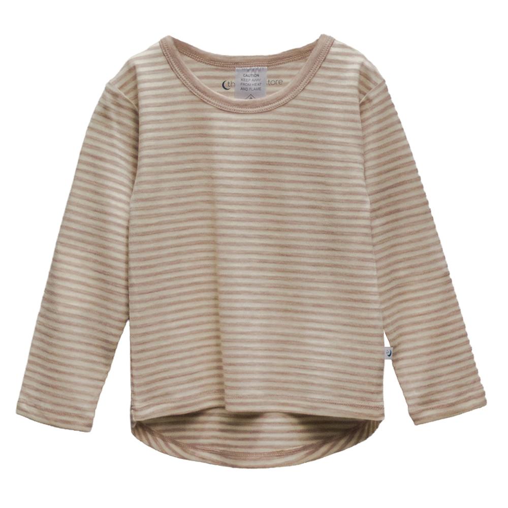The Sleep Store Jersey New Zealand Merino Wool Long Sleeve Top - Sizes 2, 3, 4 years