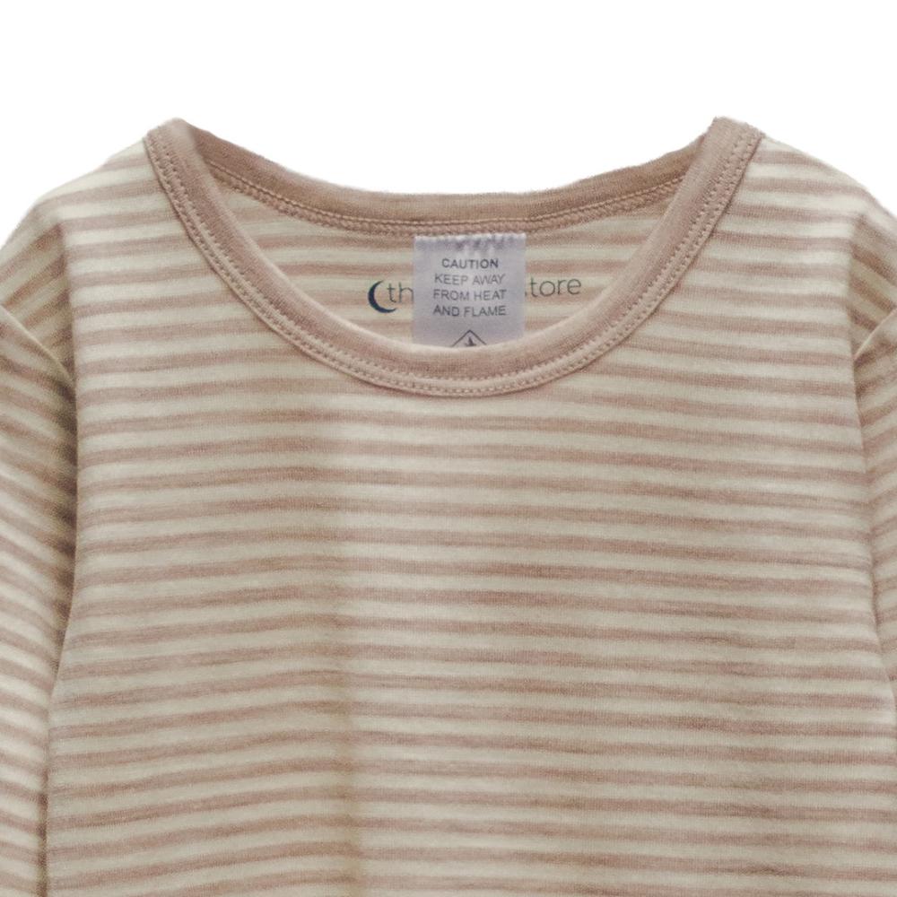 The Sleep Store Jersey New Zealand Merino Wool Long Sleeve Top - Sizes 2, 3, 4 years