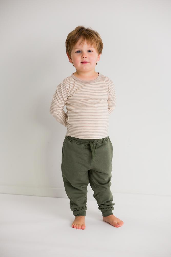 The Sleep Store Jersey New Zealand Merino Wool Long Sleeve Top - Sizes 2, 3, 4 years